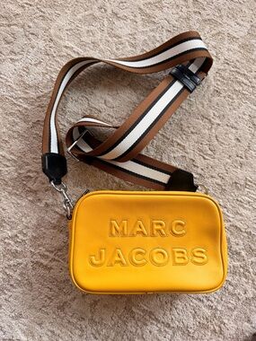 Marc Jacobs Yellow Logo Crossbody Bag
